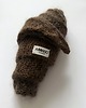 szale damskie Chocolate brown alpaca hand knitted scarf. 6