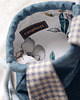 torebki, worki i plecaki Niebieski workoplecak królik mini uszy pepitka 1