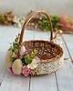 koszyki wielkanocne Wielkanocny koszyczek na święconkę, koszyczek z dekoracją 2