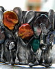 bransoletki wire wrapping barwne perły - BRANSOLETA MANKIET - CUFF 5