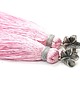 kolczyki wire wrapping Orchid / boho/ pink vol. 3 - kolczyki 4