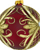 ozdoby choinkowe Bombka ekskluzywna czerwono-złota ze stojakiem 2