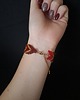 bransoletki ze szkła Czerwono-Złota Bransoletka z Koralików "Red Chevron" 3