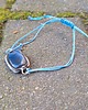 bransoletki wire wrapping Labradoryt na lato  - bransoletka sznurkowa 1