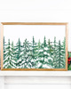 grafiki i ilustracje PLAKAT  zimowy śnieg święta las 3
