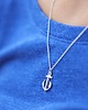 naszyjniki - inne Rhodium Plated Anchor Necklace 3