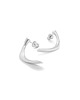 kolczyki srebrne Pearl empty / silver earrings 2