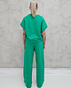komplety damskie Chiara oversizowy komplet bezrękawnik i spodnie wide leg Sprin Green 2