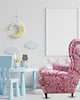 fotele Fotel uszak Flamingos we wzory, kolorowy, patchwork, welurowy 4