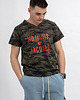 t-shirty męskie T-shirt męski zielony moro do V z nadrukiem 2