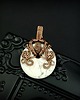 wisiory Wisiorek z howlitem  wire wrapping 4