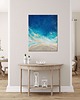 obrazy Granatowy obraz abstrakcyjny - obraz ze złotem Maldives IX 40x50 cm 1