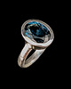 pierścionki srebrne Pierścionek London blue topaz 4