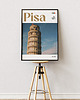 plakaty Minimalistyczny plakat Piza Włochy 2