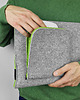 etui na laptopa ETUI NA LAPTOPA filcowe zielony zamek 3