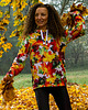 bluza z kapturem damska Damska Bluza Expres Zamek DR.CROW Autumn Leaves 3