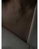 złote naszyjniki Złoty naszyjnik z kryształowym sercem SWAROVSKI CRYSTAL 4