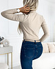 body damskie 375-7 BODY z kopertowym dekoltem - BEŻOWE 4