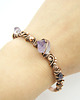 bransoletki wire wrapping Miedziana bransoleta mankietowa z ametystem 4