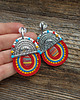 kolczyki soutache Ogień i woda- etniczne kolczyki soutache 4