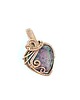 wisiory Zoisyt z rubinem wisiorek  wire wrapping 7