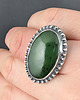 pierścionki srebrne Pierścionek retro nefryt 3