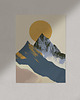 plakaty Abstrakcyjny plakat/grafika na ścianę, góry, Tatry, do salonu, na korytarz. 6