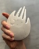 pojemniki na biżuterię Ceramiczna Łapka Handmade Talerzyk na Biżuterię Niebieskie Ciapki 4