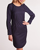 sukienki midi damskie Granatowa sukienka z długim rękawem New Look 3
