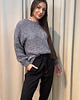 swetry damskie  Sweter boucle Grigio 4