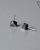 kolczyki wire wrapping Minimalistyczne kolczyki bryłki srebrne DIAMOND 4