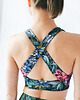 biustonosze damskie Biustonosz sportowy Simple Cross - Night Flowers 4