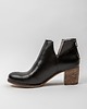 botki damskie SKÓRZANE BOTKI DO KOSTKI ZAPATO 501 CZARNY 2
