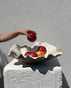 talerze, miski Ceramiczna Rustykalna Misa Handmade XXL na Owoce Przekąski Rustic White 1