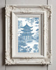 grafiki i ilustracje DWA PLAKATY niebieskie chinoiserie ,toile de jouy 7