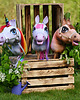 zabawki - inne Hobby horse, tęczowy jednorożec - koń na patyku 9