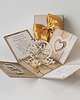 kartki scrapbooking 50 rocznica ślubu, złote gody, exploding box, kartka 3d 2
