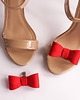 klipsy do butów Klipsy do butów Coquet-Kokardki 3D S/Red Suede 1
