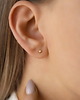 kolczyki pozłacane Kolczyki "Pearl Dot" mini ozdobione perełkami- srebro 925 pozłacane 1