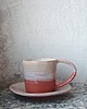 filiżanki Koralowa filiżanka z talerzykiem 2