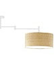plafony Lampa sufitowa plafon regulowanym nad stół RANGUN BOHO z rattanowym abażurem 6