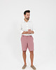 spodnie męskie Lniane spodenki SUNRISE dusty pink 1