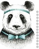 naklejki ścienne do pokoju dziecka Naklejki na ścianę Panda Boho XL Groszki 1