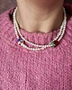 chokery Naszyjnik Choker z pereł hodowlanych z malinką/truskawką 1
