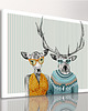 obrazy OBRAZ NA PŁÓTNIE -  100x80cm Jelenie 3