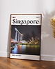 plakaty Minimalistyczny plakat Singapur 3