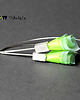 kolczyki wire wrapping Limonkowe sylwestrowe jaskrawe kolczyki SAMOSIR 1