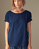 t-shirt damskie Granatowy Oversize 2