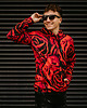 bluzy męskie Męska Bluza Expres Zamek DR.CROW Red Roses 1