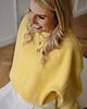 bluza bez kaptura damska Bluza Basic oversize żółta 6